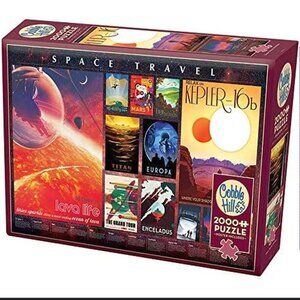 Cobble Hill Space Travel 2000pc. Puzzle w Poster Sealed
